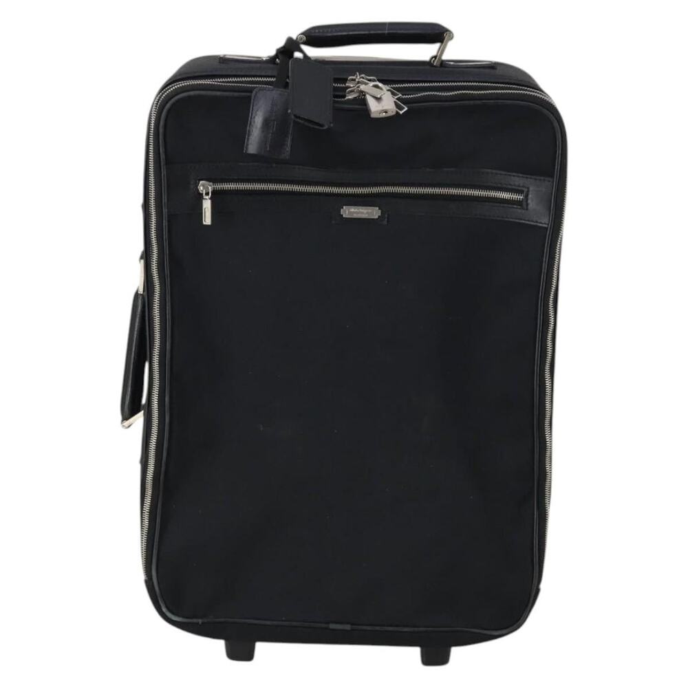Salvatore Ferragamo Canvas Suitcase Black